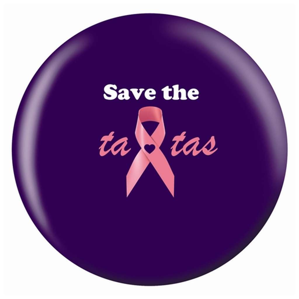 Breast Cancer Awareness Bowling Ball- Save the Tatas