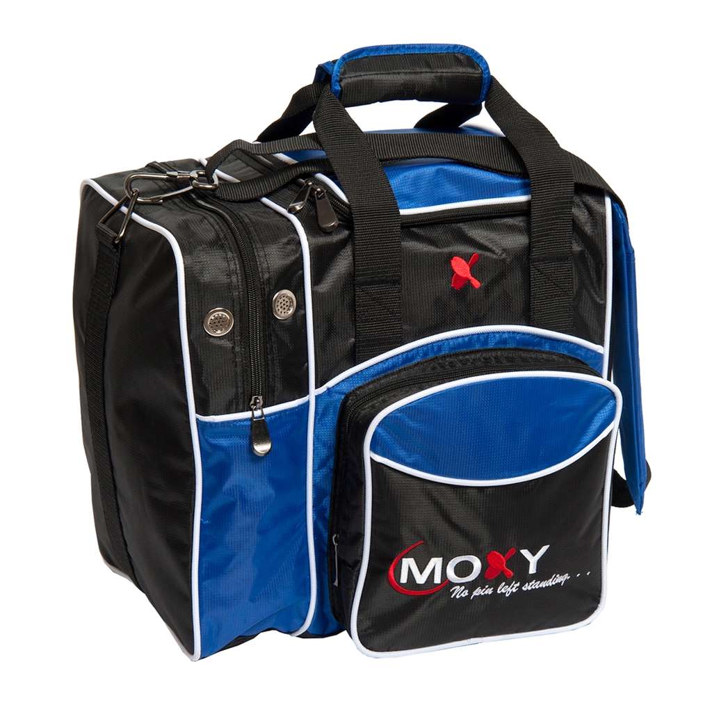 Moxy Deluxe Single Bowling Bag- Black/Blue