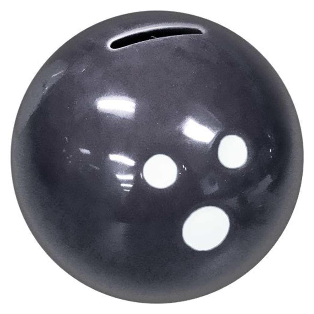 Ceramic Bowling Ball Bank- Black 