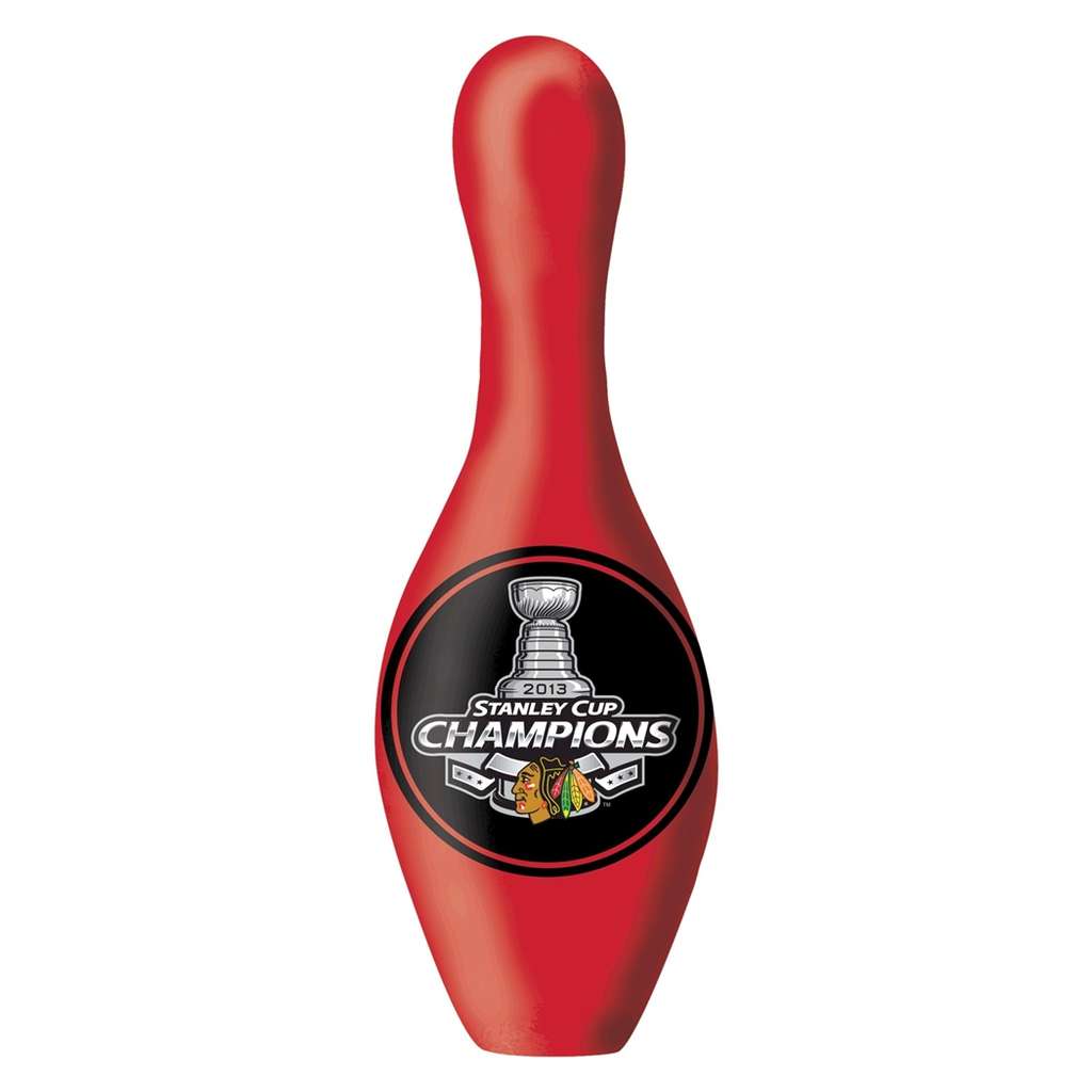 Chicago Blackhawks 2013 Stanley Cup Champs Bowling Pin- Red