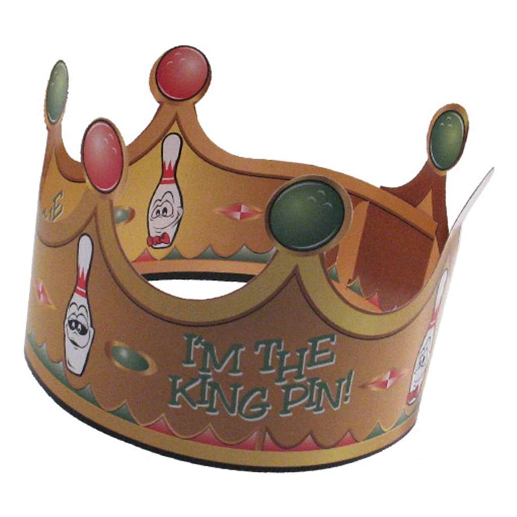 Bowling Birthday Party King/Queen Crown