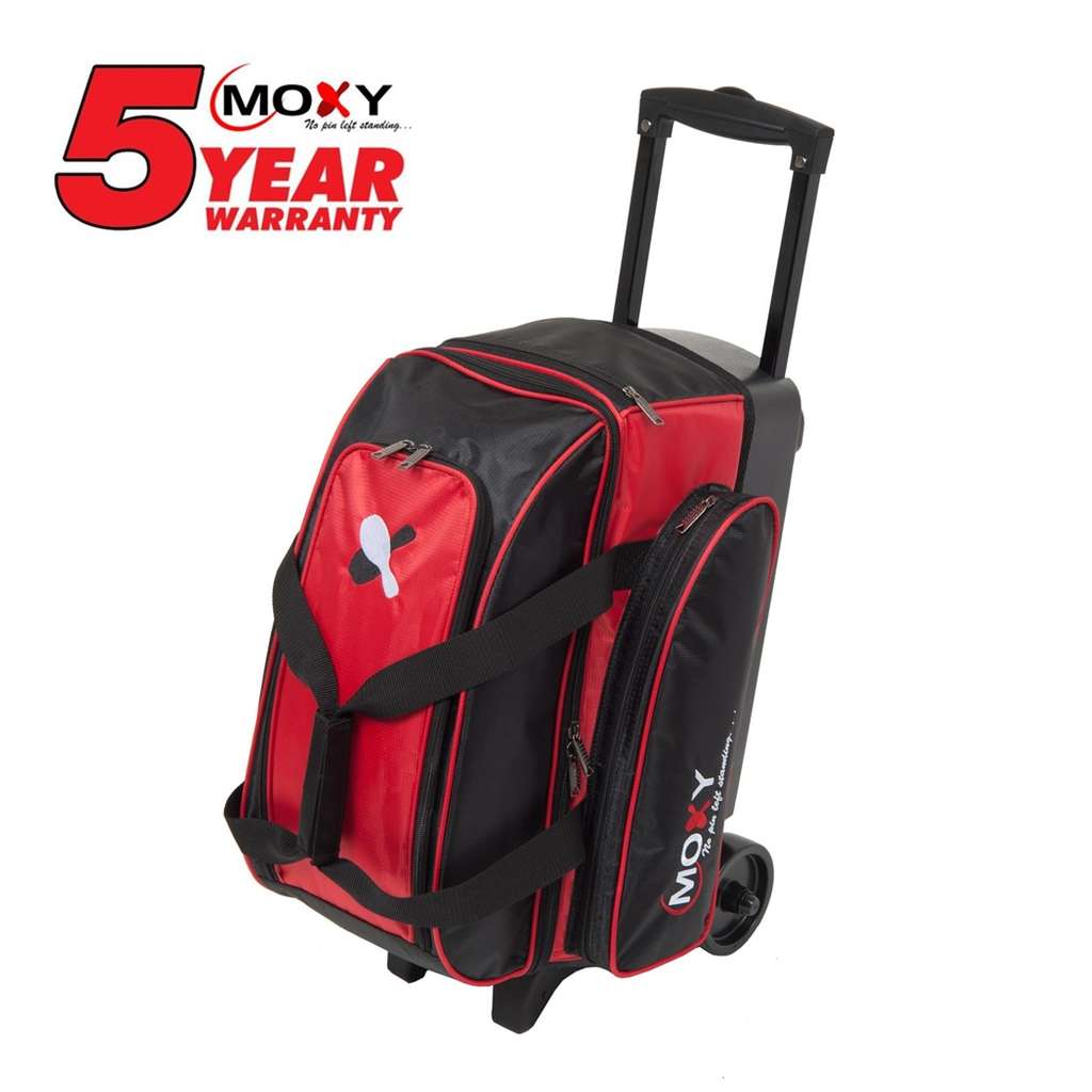 Moxy Double Roller Bowling Bag- Red/Black