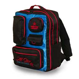 Roto Grip Topliner Competitor Backpack - Black/Red/Blue